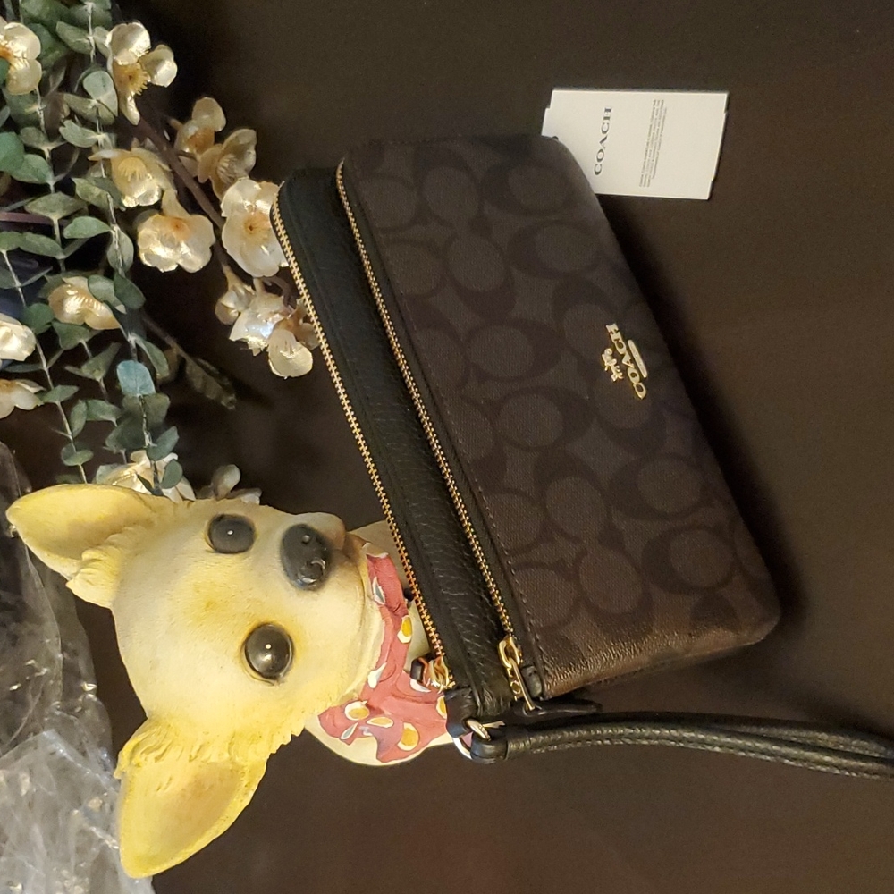 Coach large wristlet